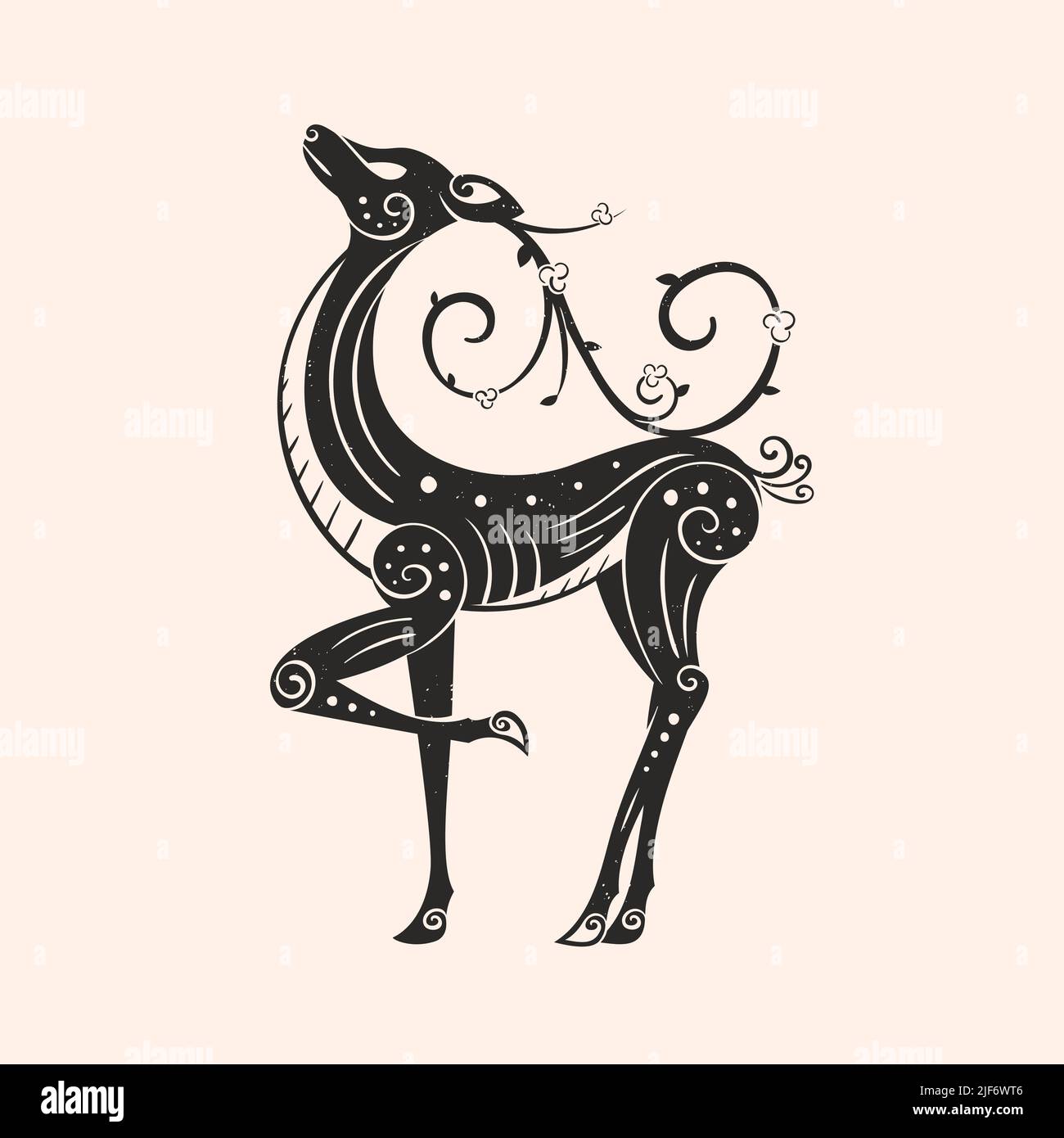 Scythian Deer Tattoo