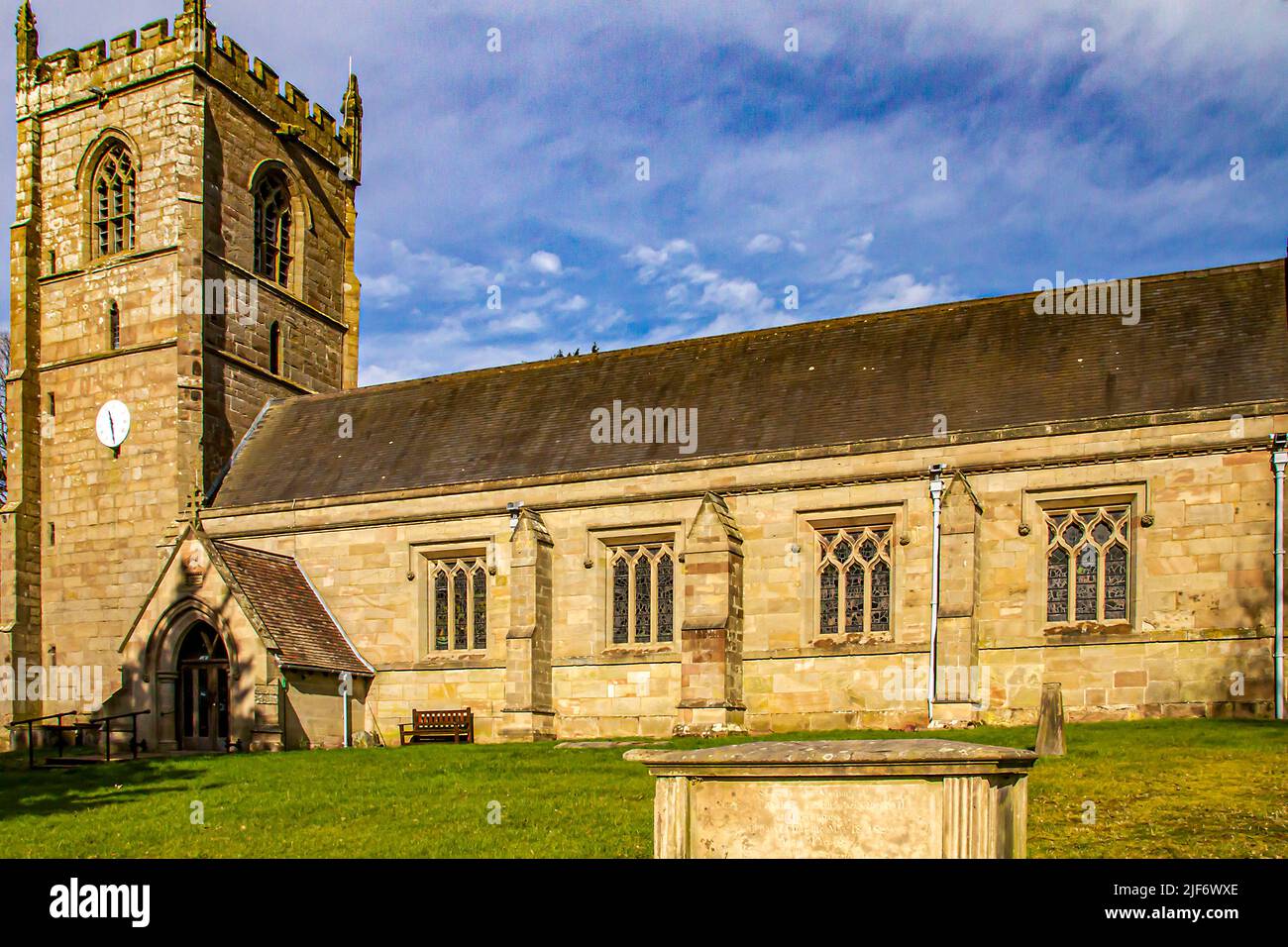 St Mary church Mucklestone Staffordshire Stock Photo