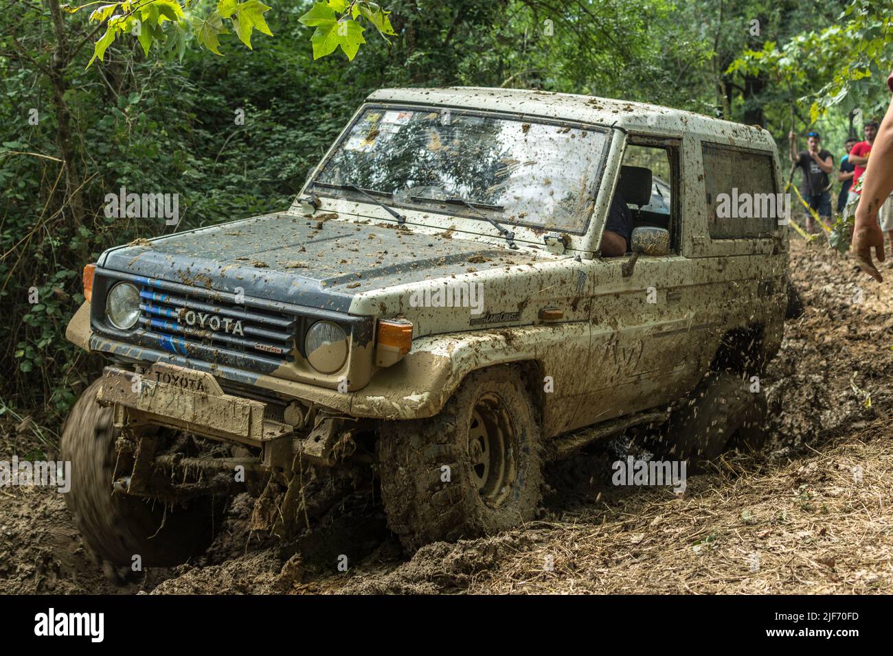Old japan 4x4 offroad car modified to trial. Toyota Land Cruiser Stock ...