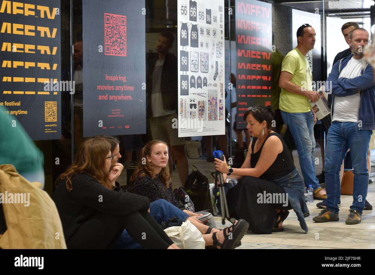 Karlovy Vary, Czech Republic. 30th June, 2022. Ticket sales for the 56th International Film Festival Karlovy Vary was launched on June 30, 2022, in Karlovy Vary, Czech Republic. Credit: Slavomir Kubes/CTK Photo/Alamy Live News Stock Photo
