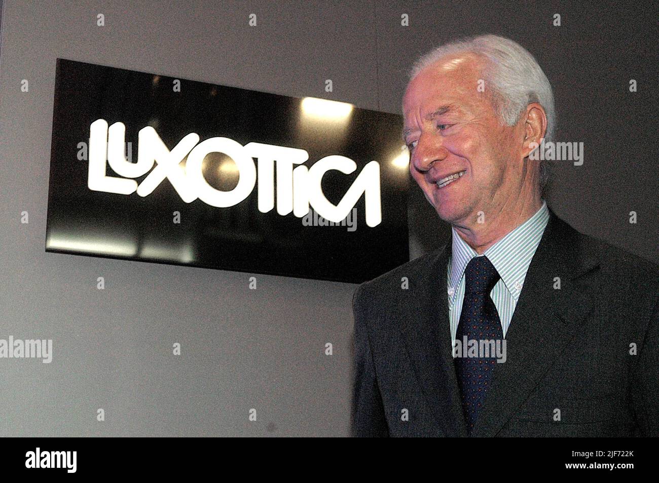 Italy, Milan Leonardo Del Vecchio, Luxottica President. Photo