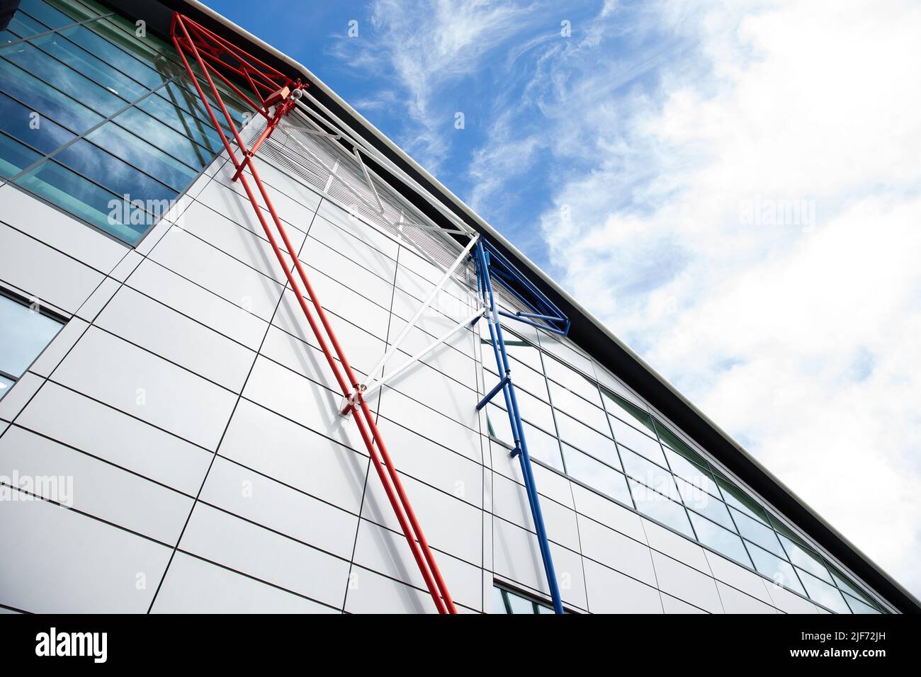 Silverstone, UK. 30th June, 2022. Circuit atmosphere - Wing building. 30.06.2022. Formula 1 World Championship, Rd 10, British Grand Prix, Silverstone, England, Preparation Day. Photo credit should read: XPB/Alamy Live News. Stock Photo