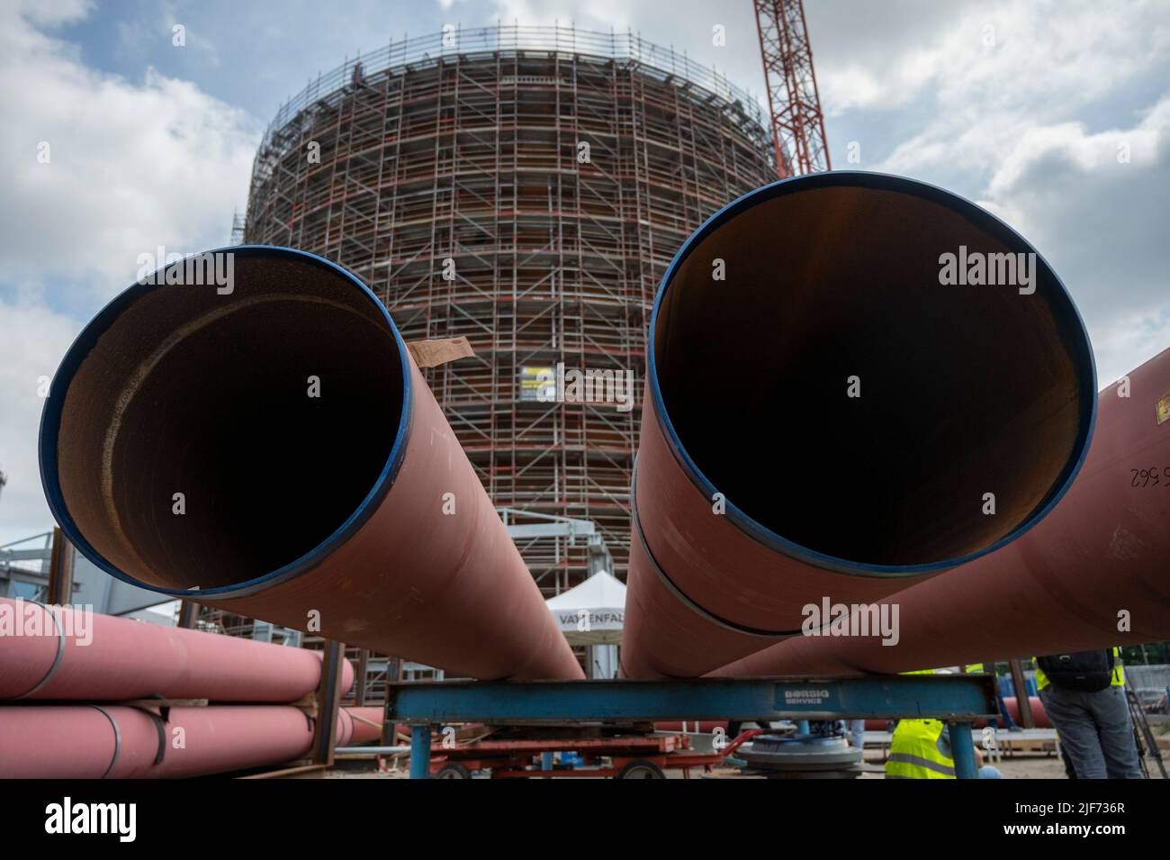 Berlin, Germany. 30th June, 2022. A heat storage facility with a