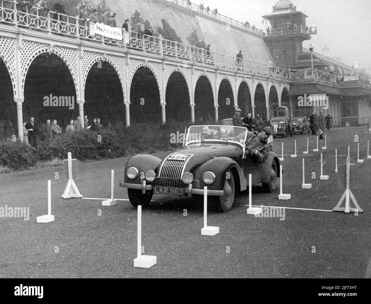 Allard L type, A.G. Gray 1952 MCC National rally12/11/52 Stock Photo