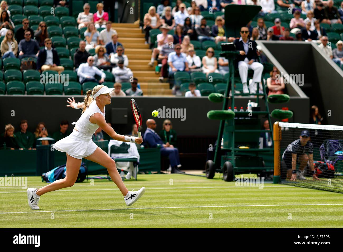 Great Britain's Harriet Dart in action in her second round match against USA's Jessica Pegula on