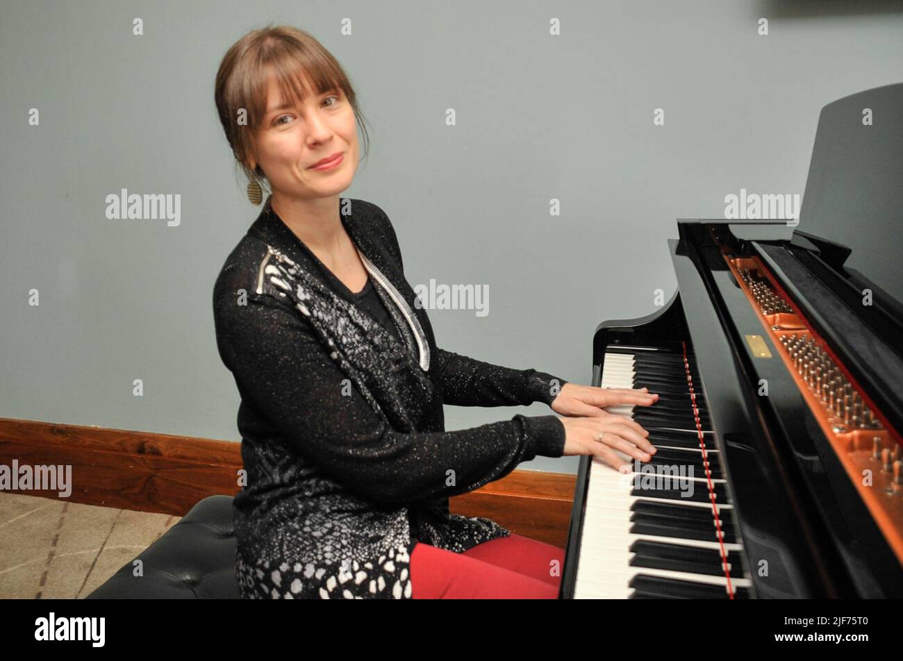 Bantry, West Cork, Ireland. 29th June, 2022. The West Cork Chamber Music Festival is back in Bantry live for the first time since the pandemic and is in full swing till the 3rd of July. Pictured below Ukrainian pianist Anna Fedorova on day seven of the West Cork Chamber Music Festival. Credit: Karlis Dzjamko/Alamy Live News Stock Photo
