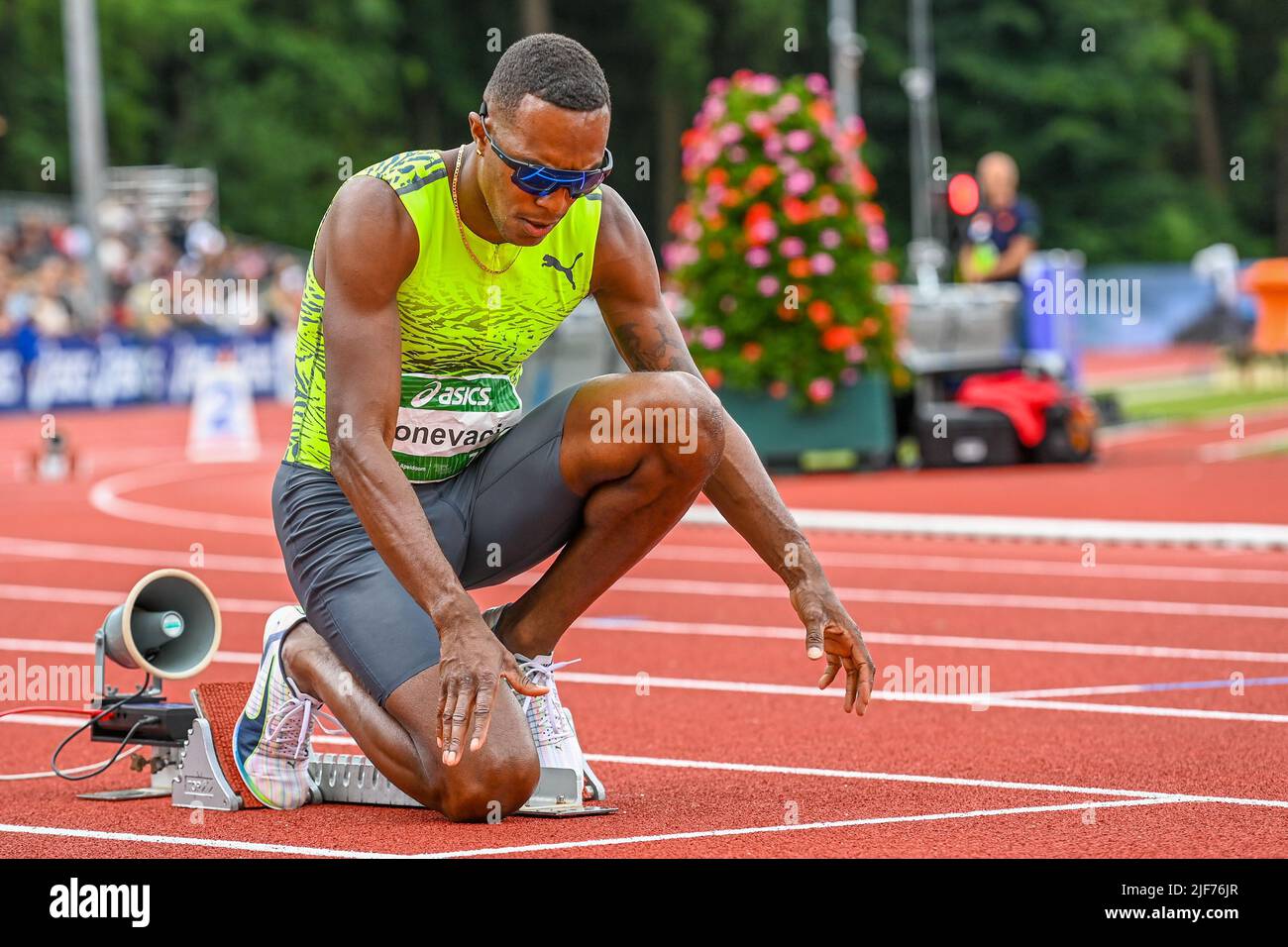 APELDOORN, 26-06-2022, Asics NK Atletiek 2022 Lie-marvin Bonevacia. during  the Asics NK Athletics Sunday (Photo by Pro Shots/Sipa USA) *** World  Rights Except Austria and The Netherlands *** Stock Photo - Alamy