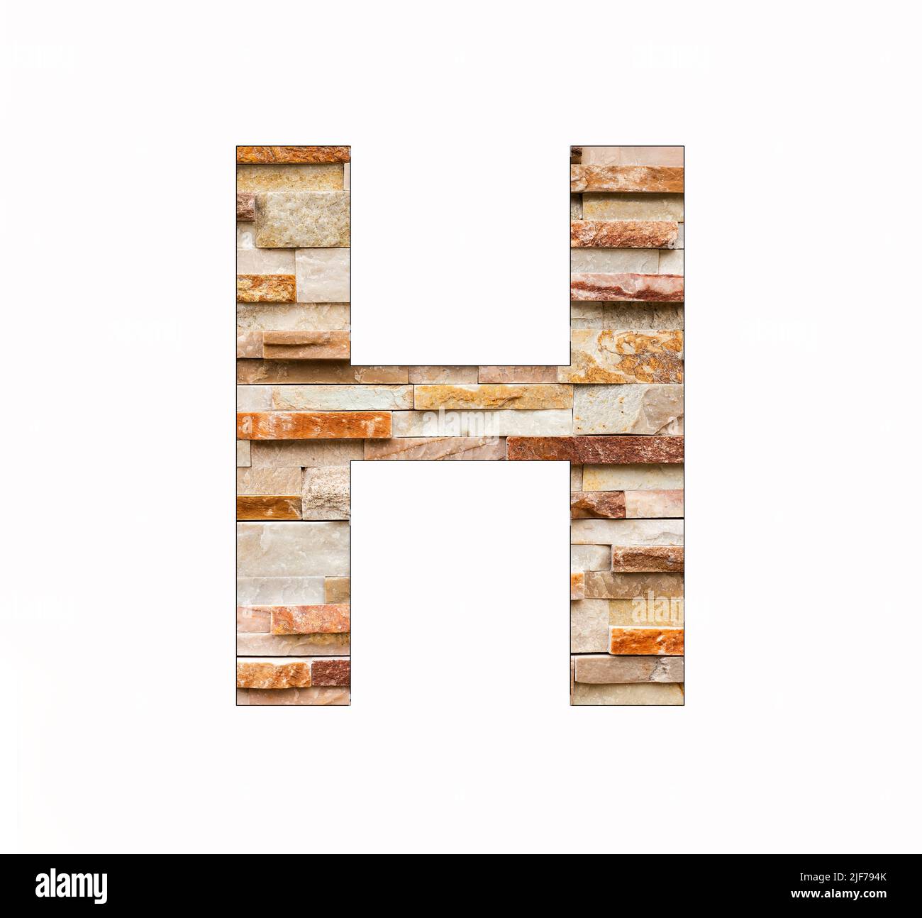 Alphabet letter H - Marble blocks background Stock Photo - Alamy