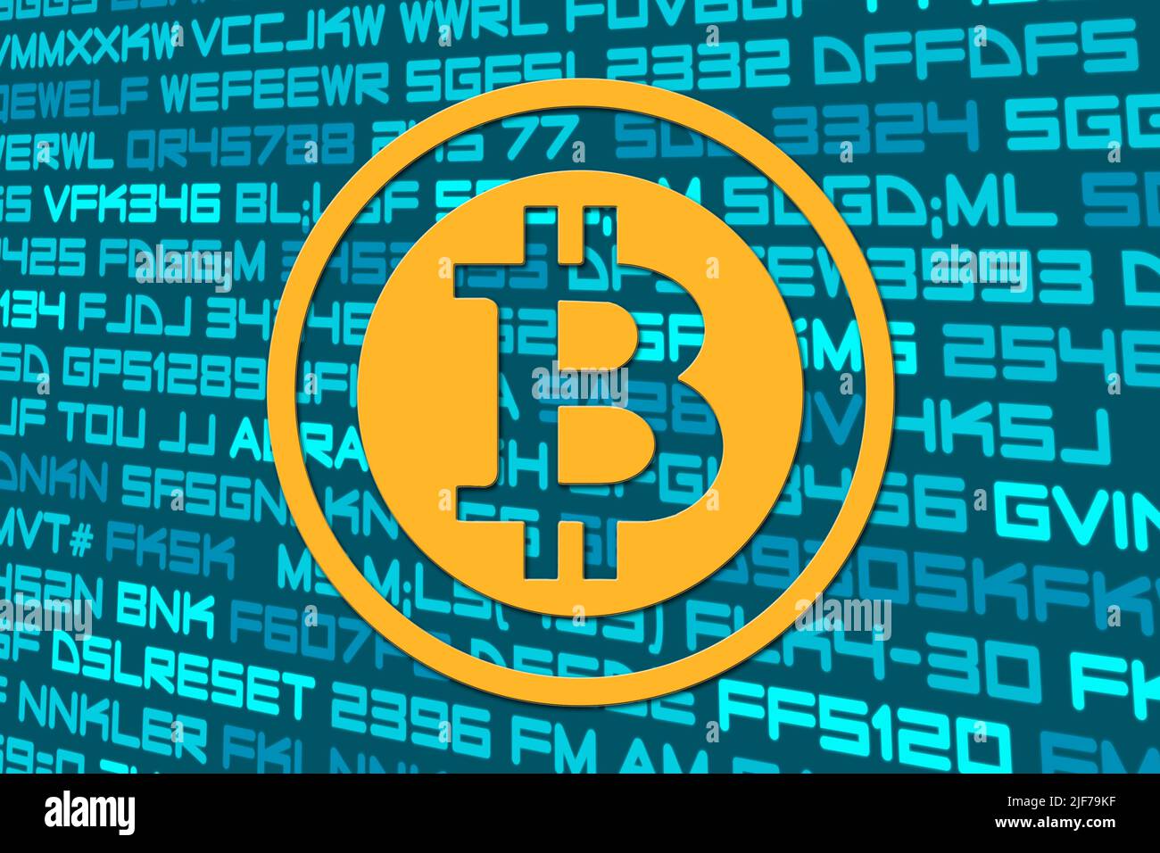 Bitcoin icons, symbol of the famous cryptocurrency Stock Photo - Alamy