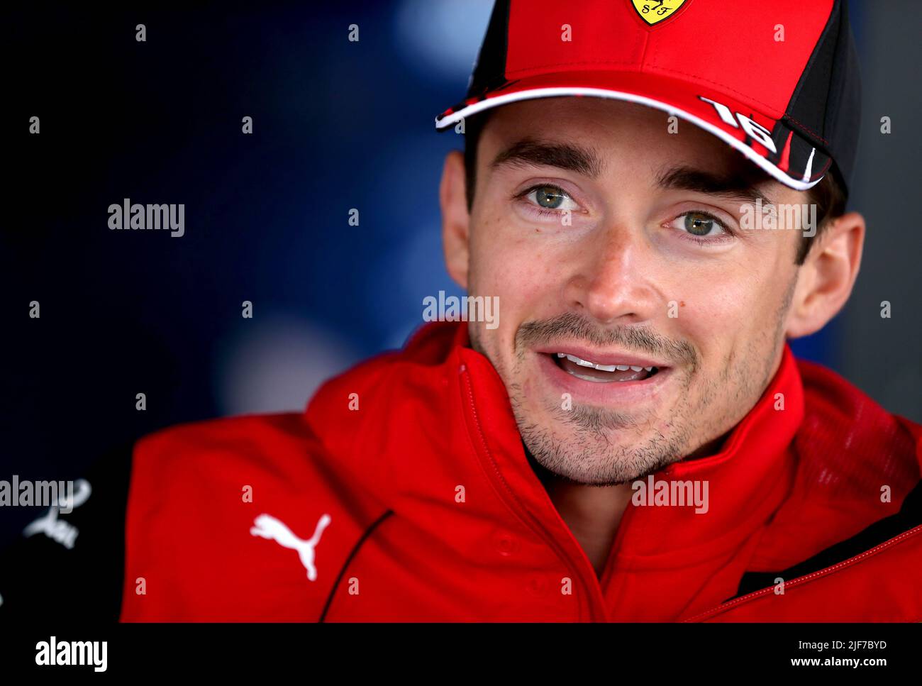 Ferrari's Charles Leclerc ahead of the British Grand Prix 2022 at