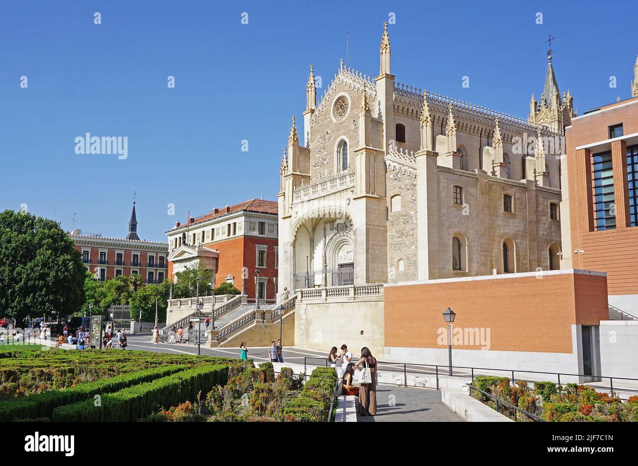 Saint Jerome the Royal (San Jerónimo el Real).An early 16th-century Roman Catholic church in Madrid Spain Stock Photo