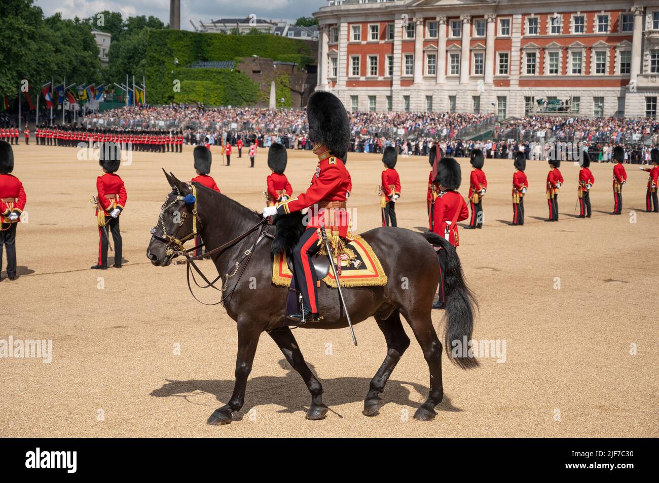 Horse Guards Parade, London, UK. 2 June 2022. Trooping the Colour, The Queen’s Birthday Parade