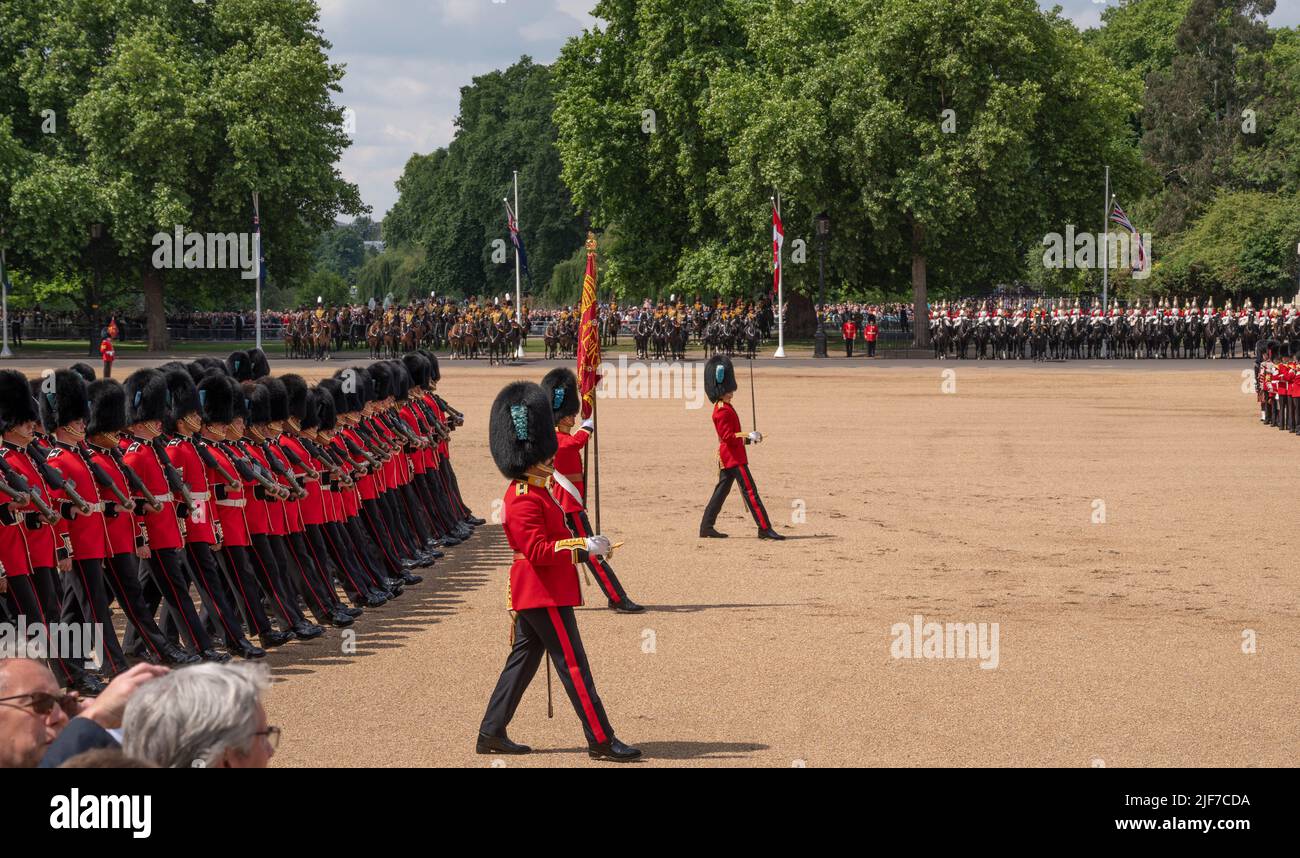 Horse Guards Parade, London, UK. 2 June 2022. Trooping the Colour, The
