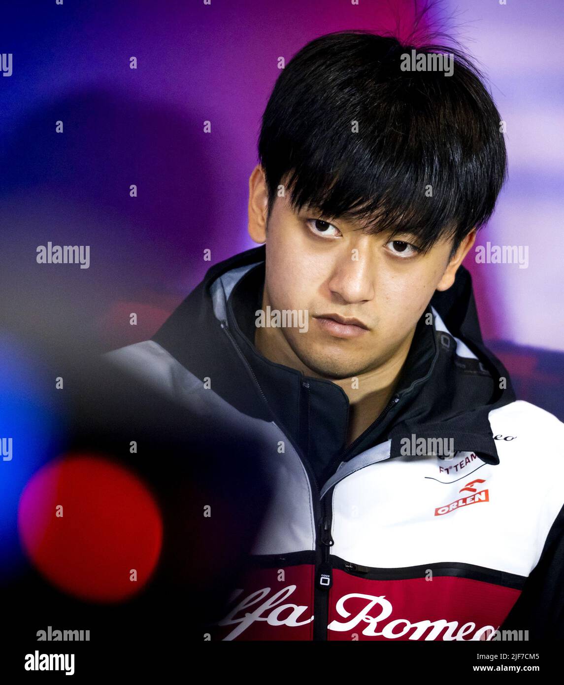 20220630 154908 NORTHAMPTON Guanyu Zhou (Alfa Romeo) during a