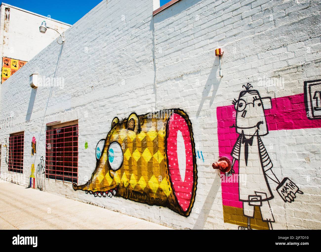 graffiti mural in the arts district, Las Vegas, Nevada Stock Photo