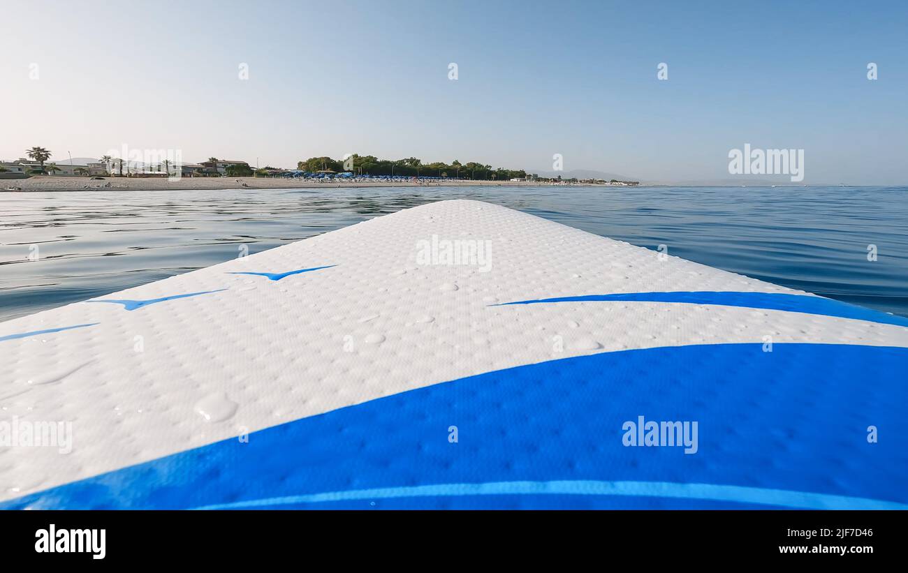 Stand up paddle board in the ocean Stock Photo Alamy