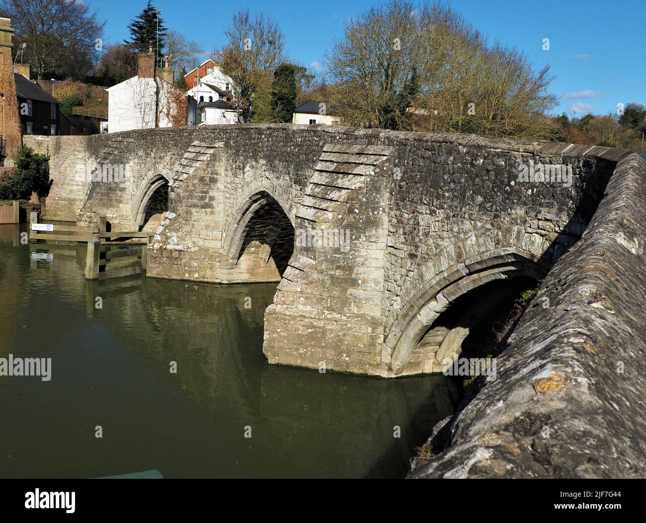 East Farleigh Bridge Stock Photo Alamy