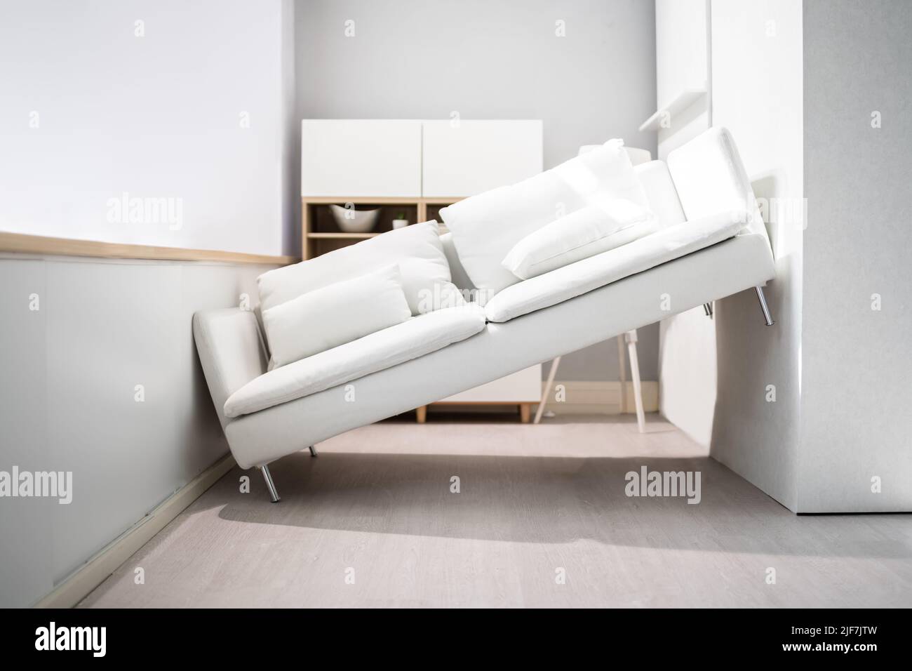 Lack Of Space Interior Design Mistake. Sofa Furniture Does Not Fit