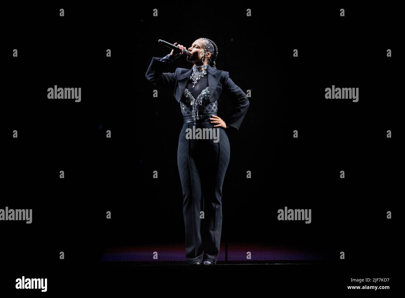 Mediolanum Forum Italy 28 June 2022 Alicia Keys live at Assago © Andrea Ripamonti / Alamy Stock Photo