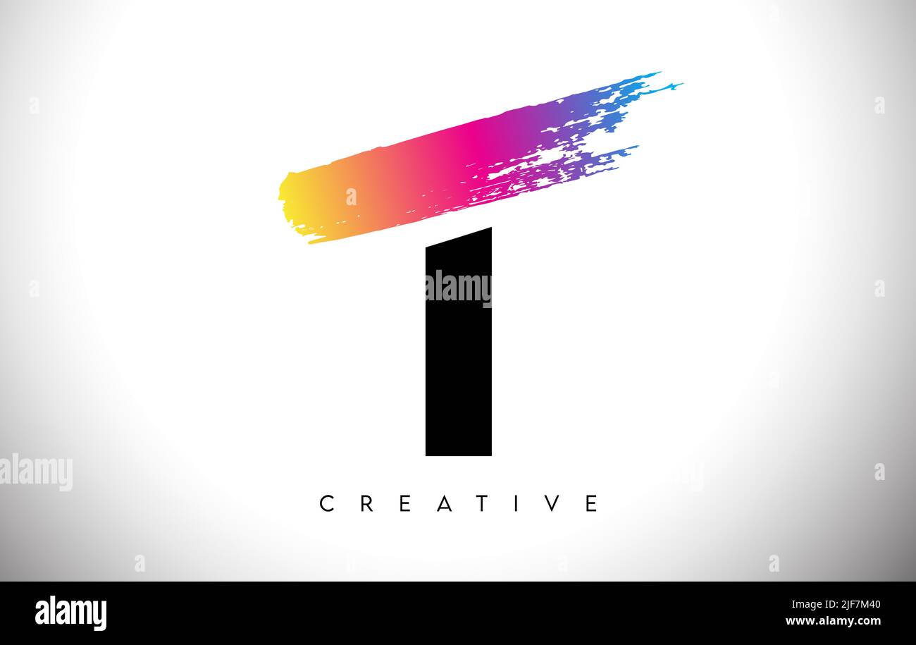 T Brush Stroke Artistic Letter Logo Design with Creative Modern Look ...
