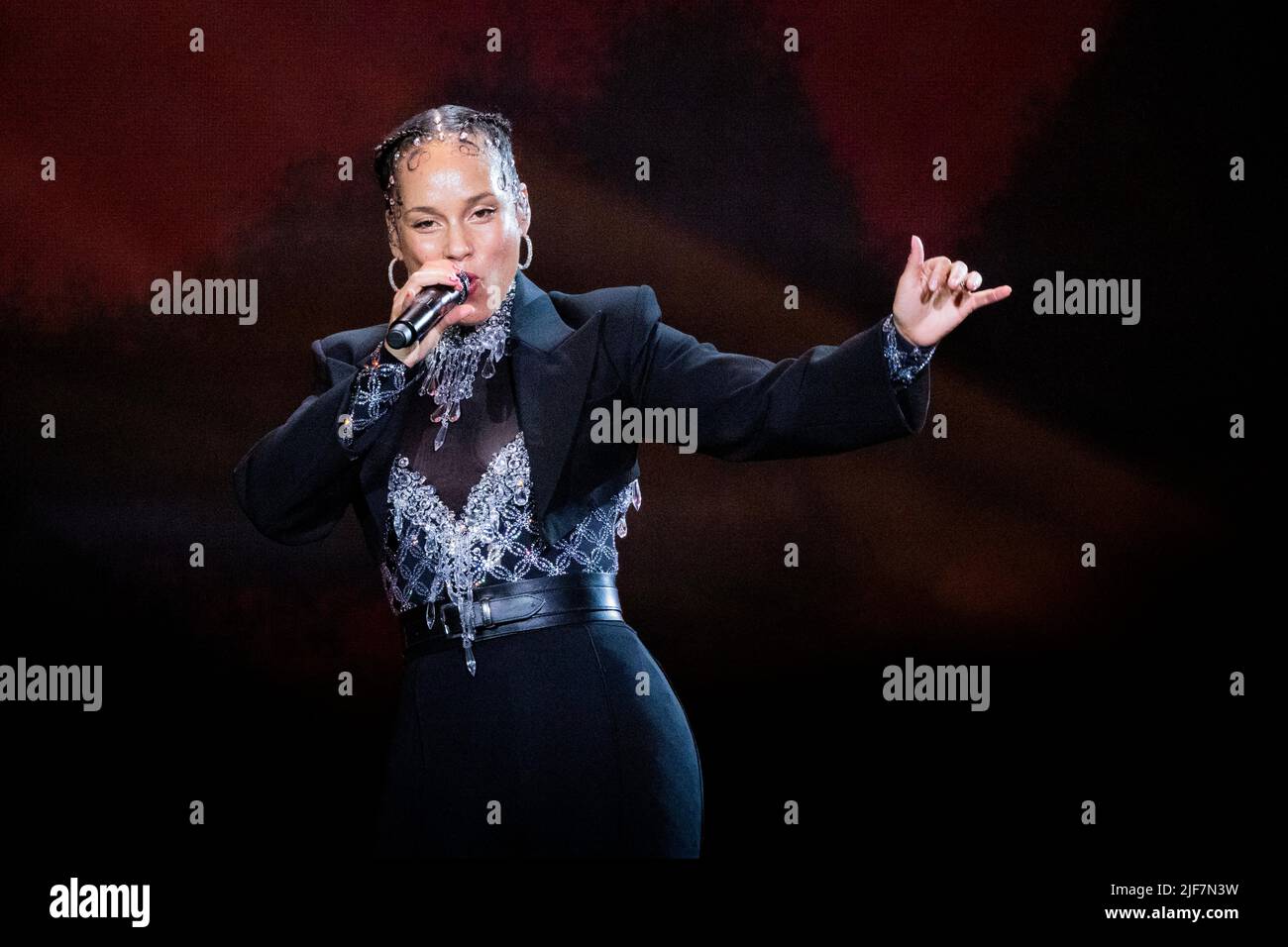 Mediolanum Forum Italy 28 June 2022 Alicia Keys live at Assago © Andrea Ripamonti / Alamy Stock Photo