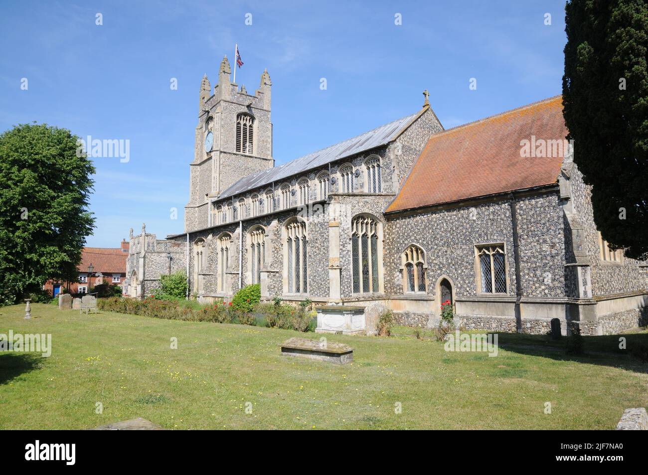 St Martin's Church, New Buckenham, Norfolk Stock Photo