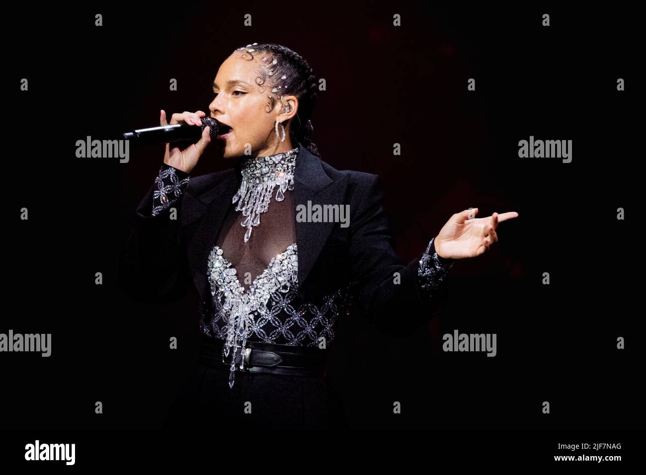 Mediolanum Forum Italy 28 June 2022 Alicia Keys live at Assago © Andrea Ripamonti / Alamy Stock Photo