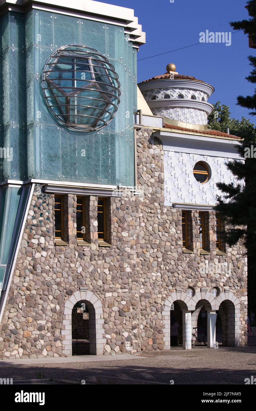 North Macedonia, Skopje, Memorial house of Mother Teresa, Stock Photo
