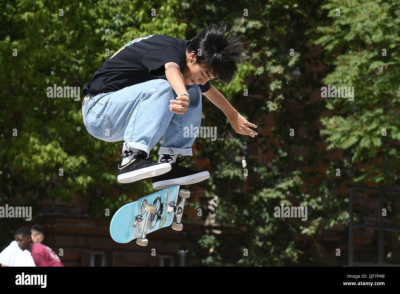 28th 2022. Yuto Horigome during Street Skateboarding, Roma, Italia, at the Colle Oppio