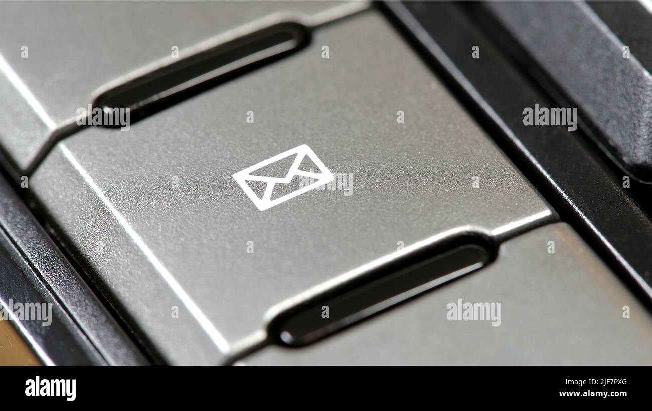 Email button, dedicated email client shortcut key with an envelope