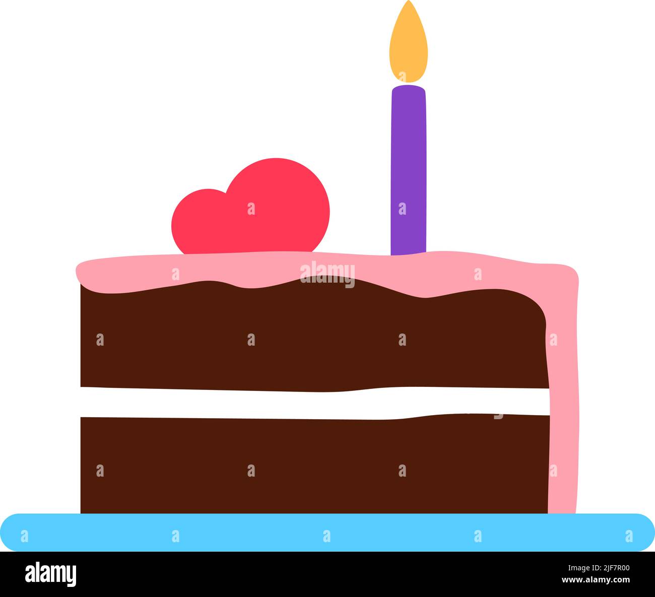 Dark chocolate mousse cake Stock Vector Images - Alamy