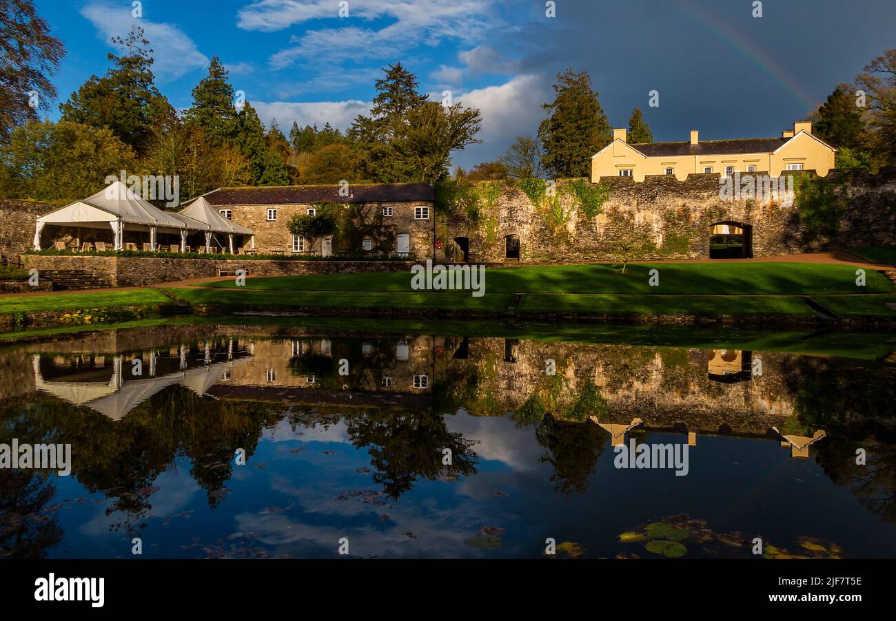 November afternoon at Aberglasney Gardens Stock Photo