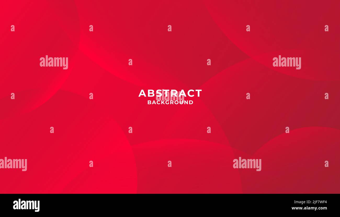 Minimal geometric background. Red elements with fluid gradient. Dynamic shapes composition. Eps10 vector Stock Vector