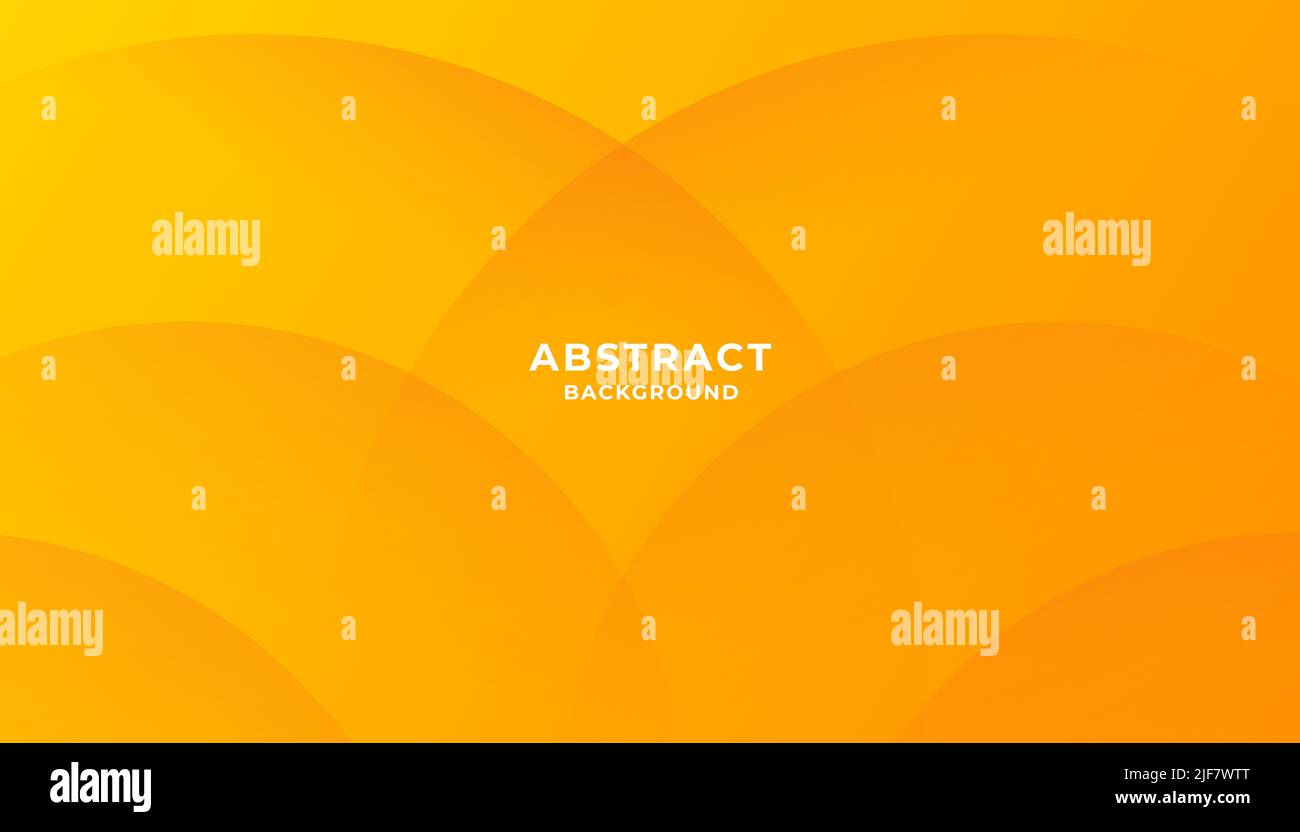 Minimal geometric background. Yellow elements with fluid gradient. Dynamic shapes composition. Eps10 vector Stock Vector