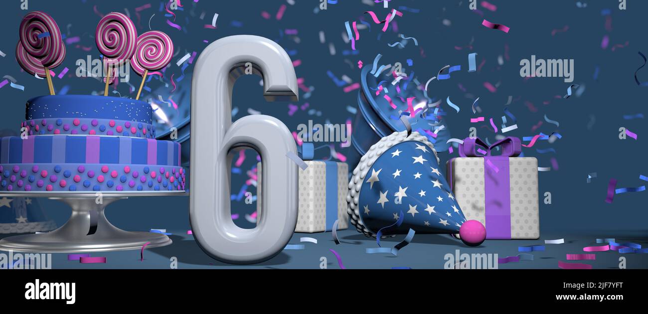 Birthday banner 6 hi-res stock photography and images - Alamy