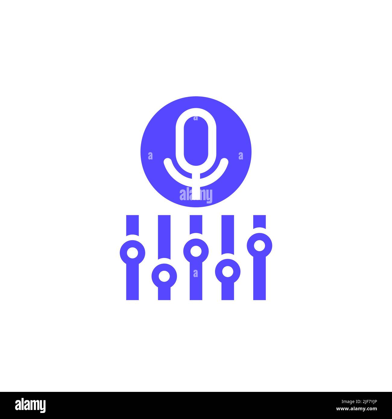 microphone settings icon on white Stock Vector Image & Art - Alamy