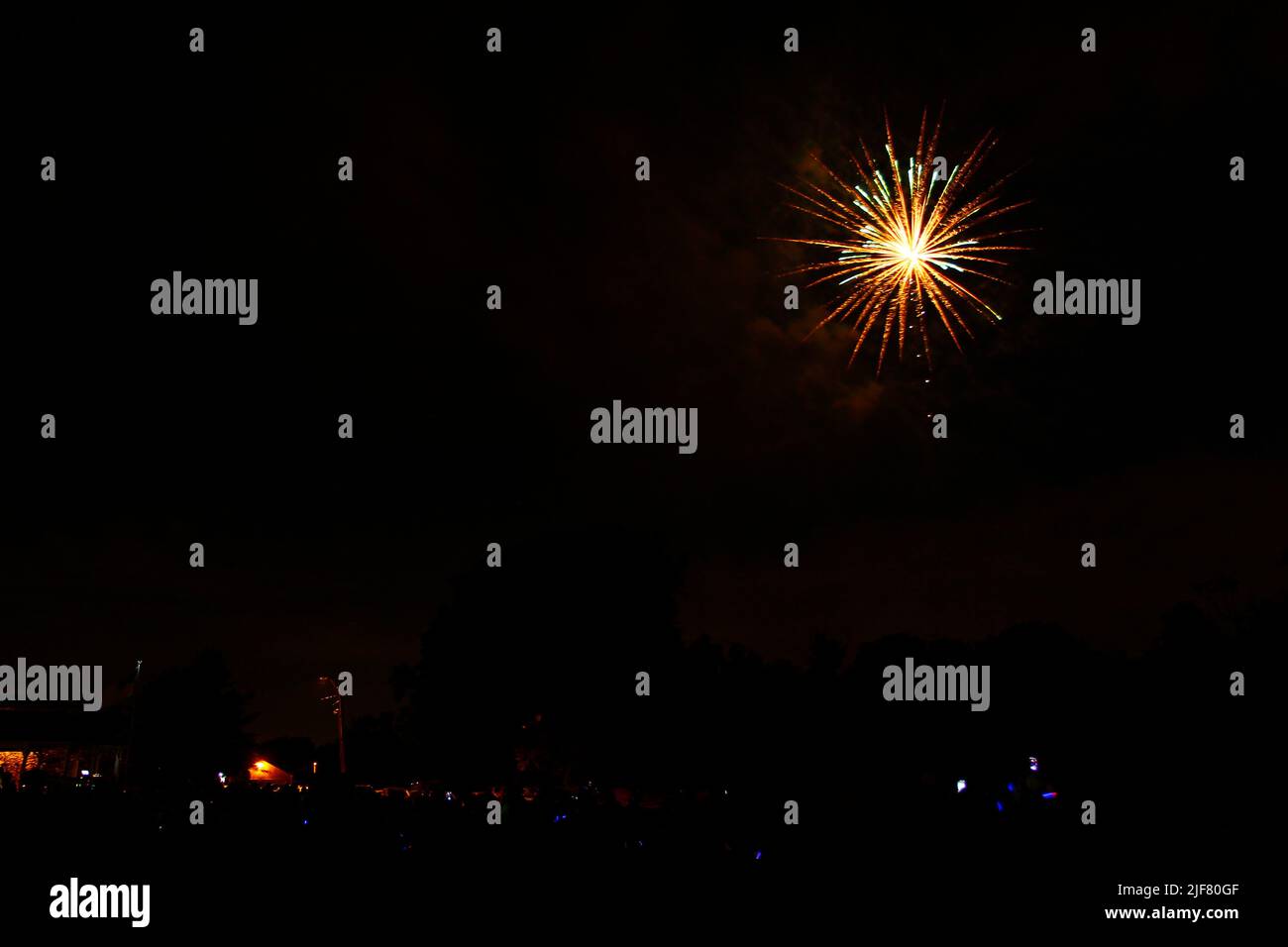 Freedom Celebration Fireworks, June 26, 2022, Westerville, Ohio Stock