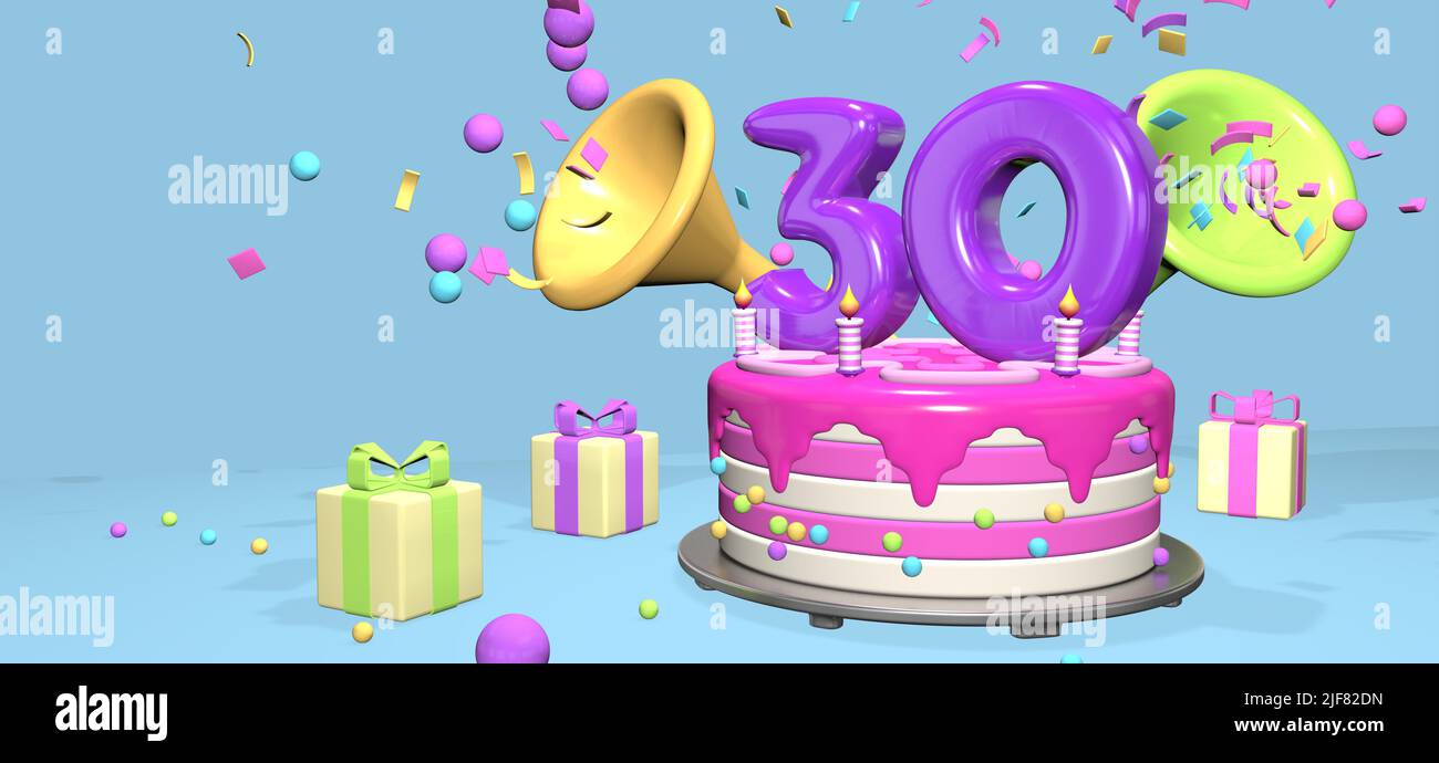 Happy 30th birthday Stock Photo - Alamy