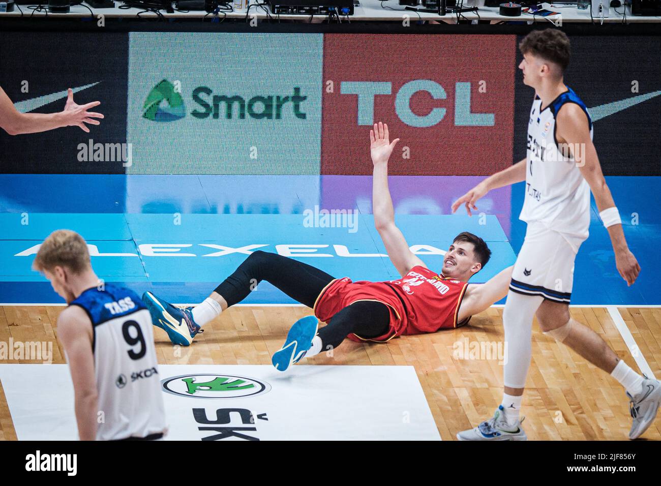 Tallinn, Estonia. 30th June, 2022. Basketball: World Cup qualifying, Estonia - Germany, Europe, 1st round, Group D, Matchday 5. David Kramer from Germany in action. Credit: Hendrik Osula/dpa/Alamy Live News Stock Photo
