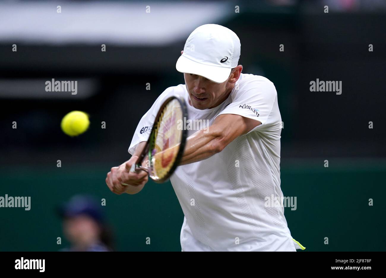 Alex De Minaur In Action During His GentlemenÕs Singles Second Round ...