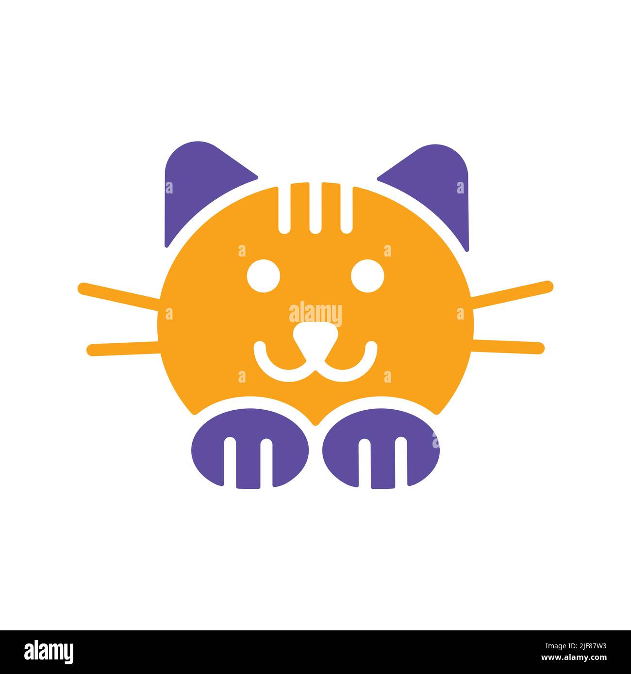 Cat vector icon. Pet animal sign. Graph symbol for pet and veterinary ...