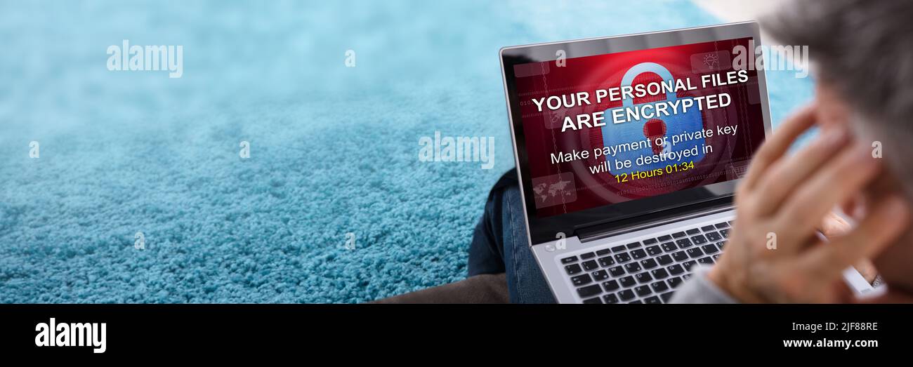 Close-up Of A Person Looking At Laptop Screen Showing Personal Files ...