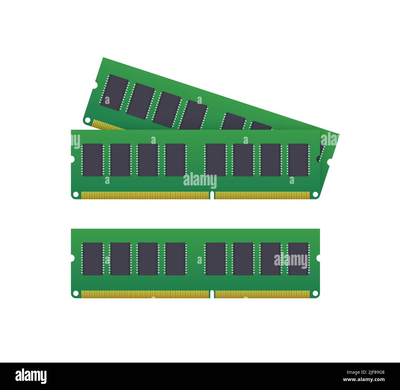 Computer Ram memory. Computer hardware components. Vector stock ...