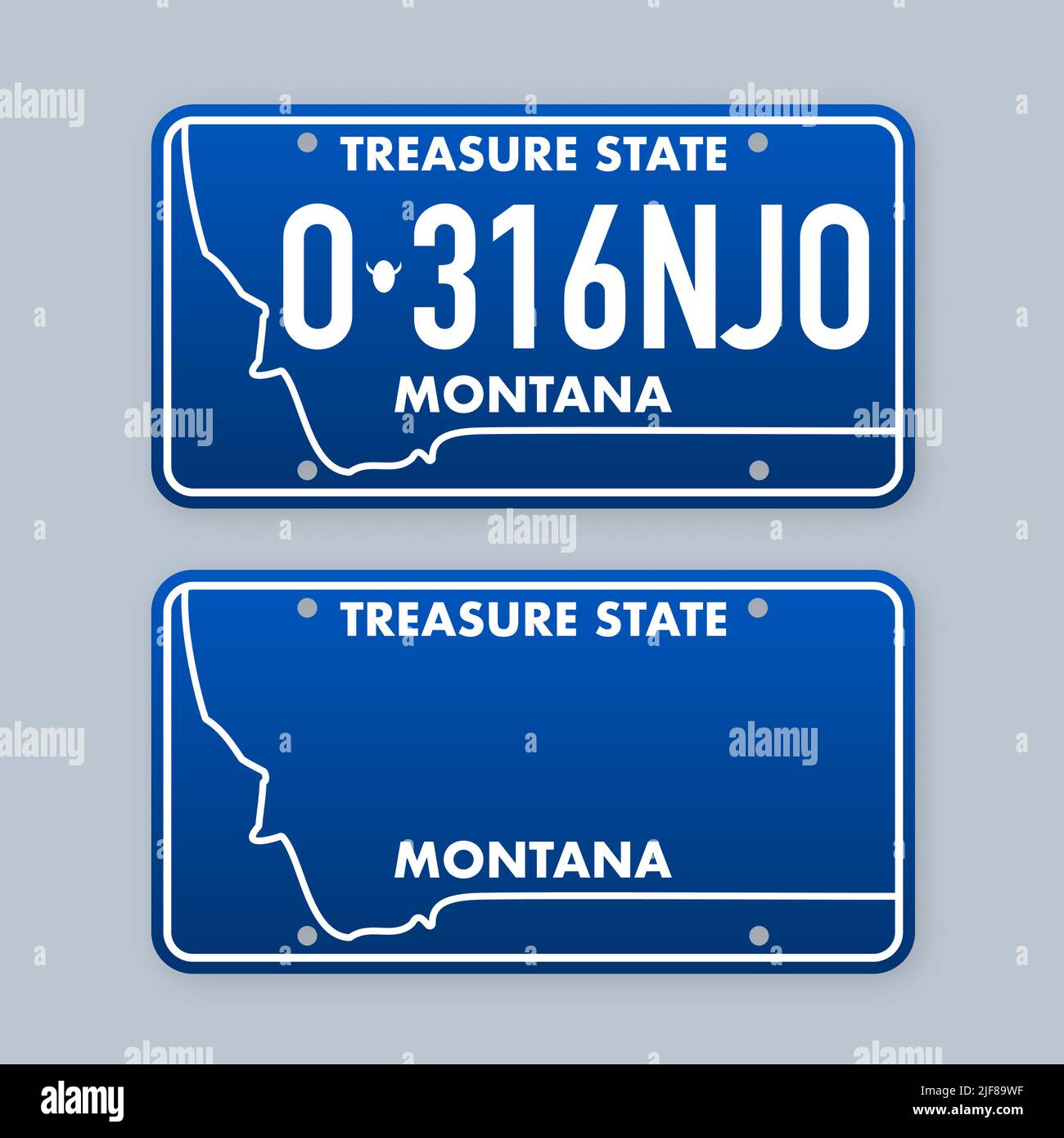 Montana license plate Stock Vector Images - Alamy