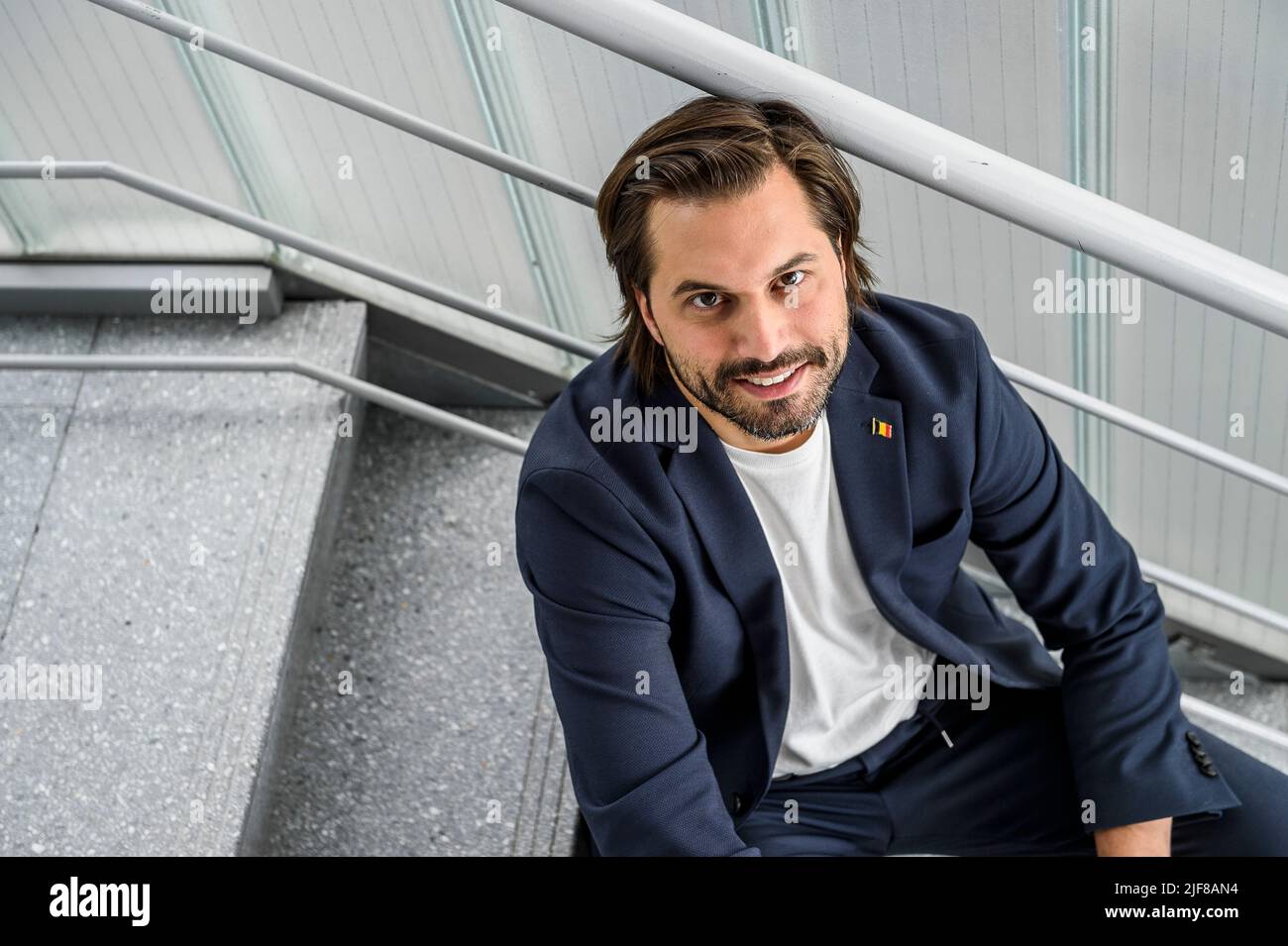 Georges Louis Bouchez MR president |  Georges Louis Bouchez - President du MR Stock Photo