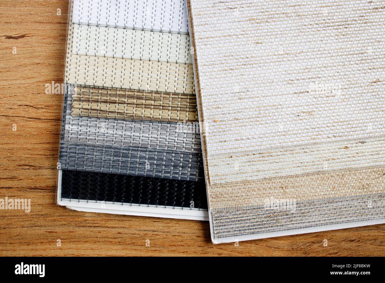 Catalog of different shades of fabric colors. Variety of color of dense