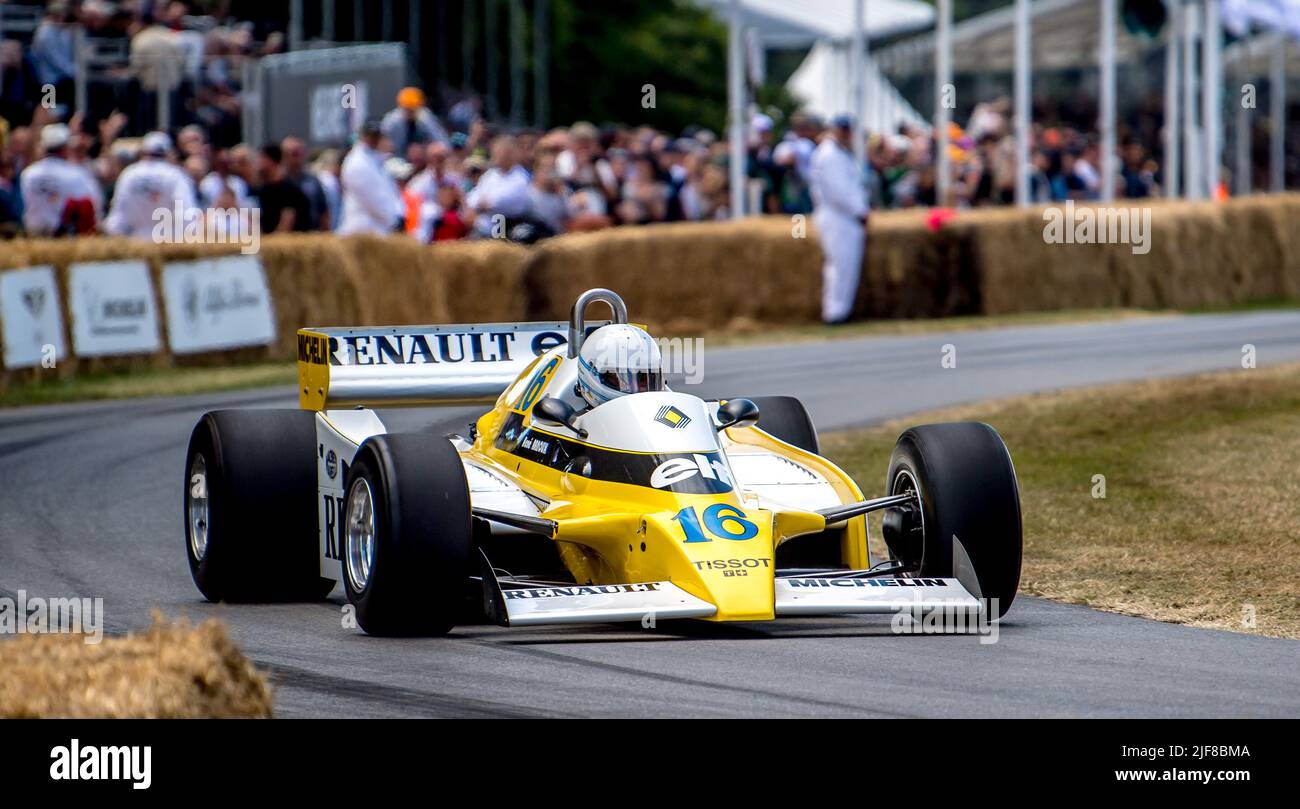 Goodwood, UK. 26th June, 2022. 1979 Renault RS10 taking on the hill at the Goodwood Festival Of Speed at the Goodwood Circuit, Goodwood, UK on 26 June 2022. Photo by Phil Hutchinson. Editorial use only, license required for commercial use. No use in betting, games or a single club/league/player publications. Credit: UK Sports Pics Ltd/Alamy Live News Stock Photo