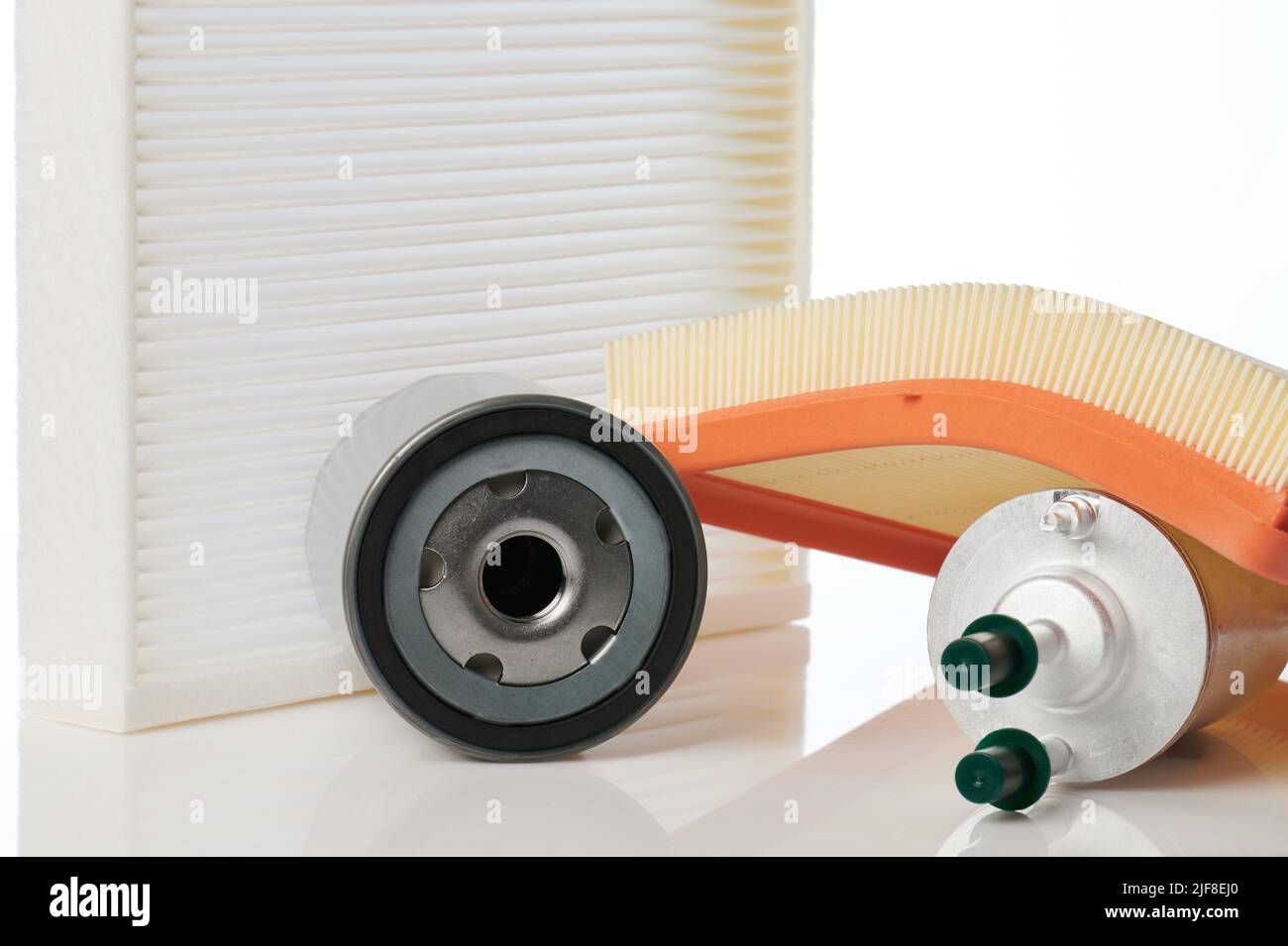 Different car filters for maintenance isolated on studio background Stock Photo Alamy