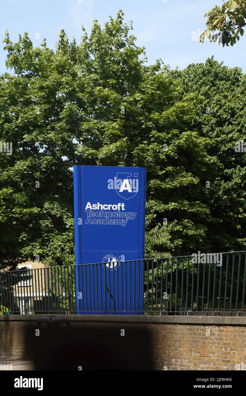 Ashcroft Technology Academy, formerly ADT College State secondary school Putney London England Stock Photo