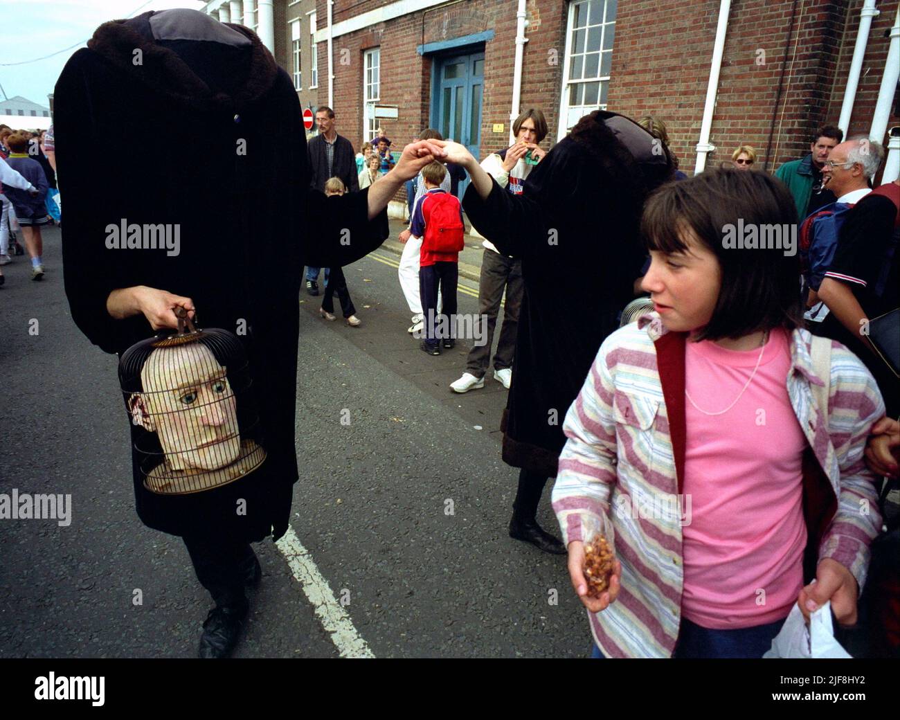 AJAXNETPHOTO. AUGUST, 1998. PORTSMOUTH, ENGLAND. - SEEN AT THE 2ND INTERNATIONAL FESTIVAL OF THE SEA HELD IN PORTSMOUTH HISTORIC DOCKYARD. PHOTO:JONATHAN EASTLAND/AJAXREF:1998 75 Stock Photo